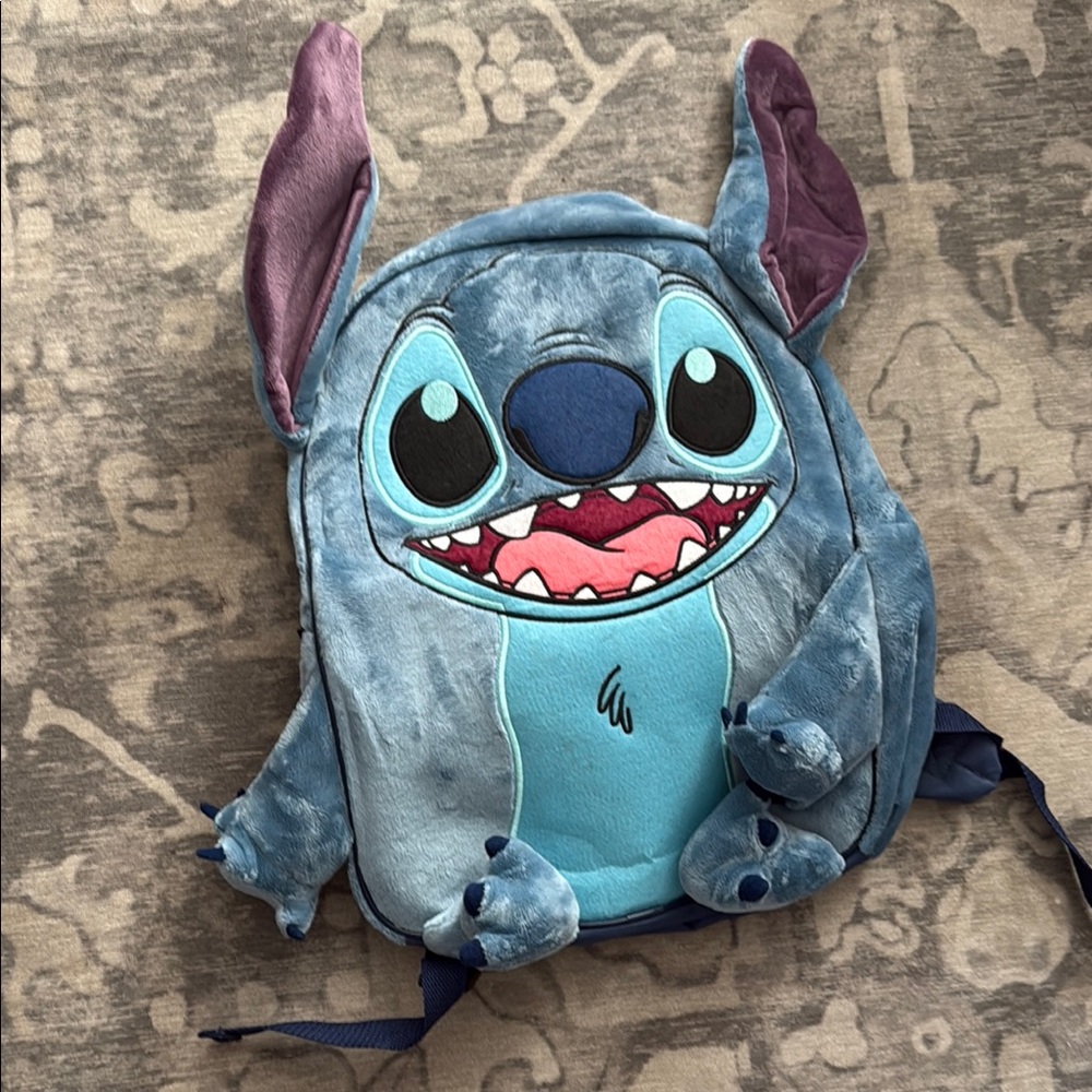 Disney Stitch Kids Backpack - Blue and Purple